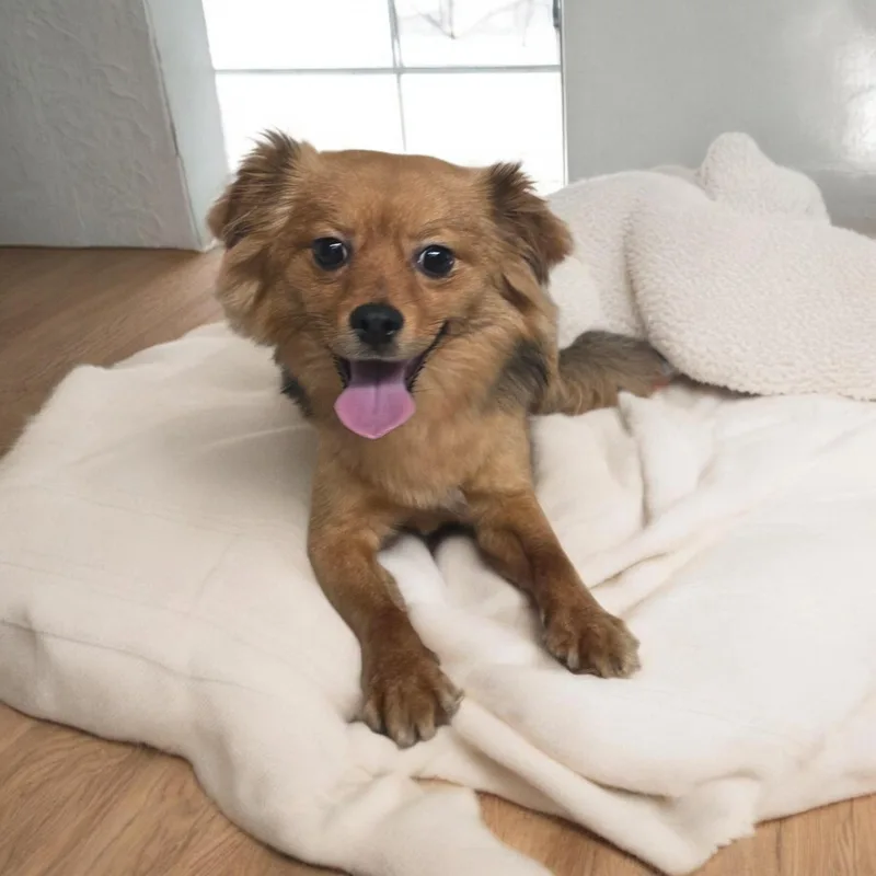 An adult small-sized male Red / Chestnut / Orange Pomeranian dog named Felix for adoption in Dallas, GA