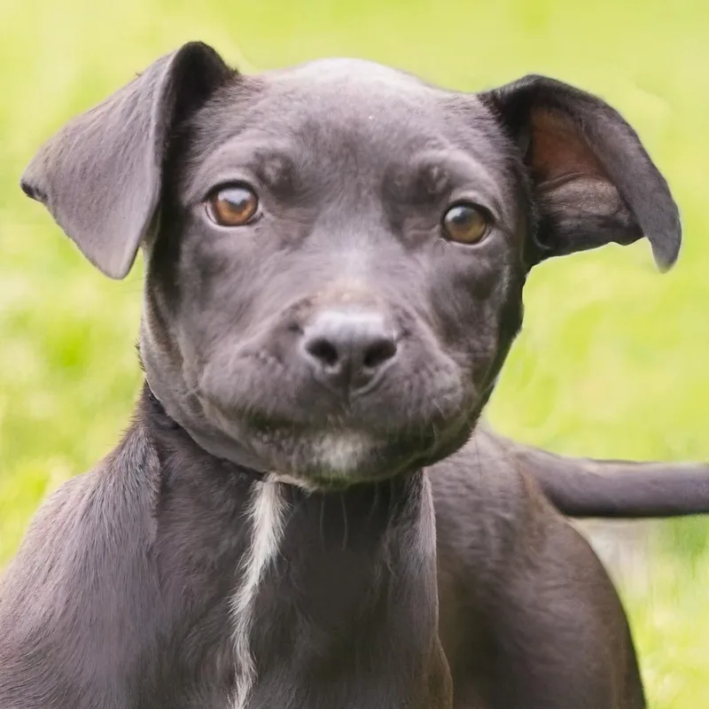 A baby medium-sized female Black Labrador Retriever dog named Raven for adoption in South Elgin, IL