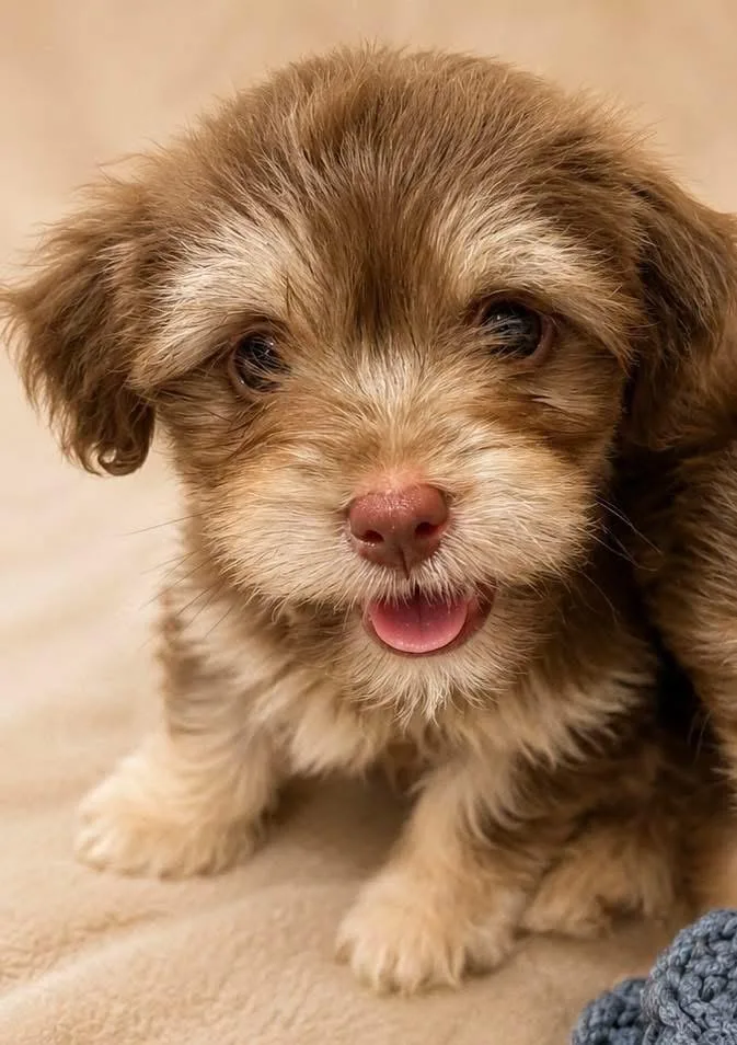 A baby medium-sized male Mixed Breed dog named Biscuit for adoption in Monticello, MN