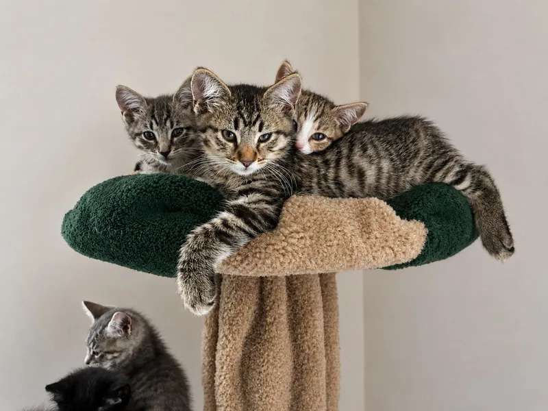 A young medium-sized male Tabby (Tiger Striped) Tiger cat named Fig for adoption in Los Angeles, CA