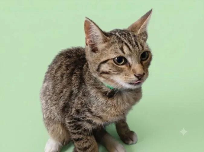 A baby small-sized male Domestic Short Hair cat named Björn for adoption in Los Angeles, CA
