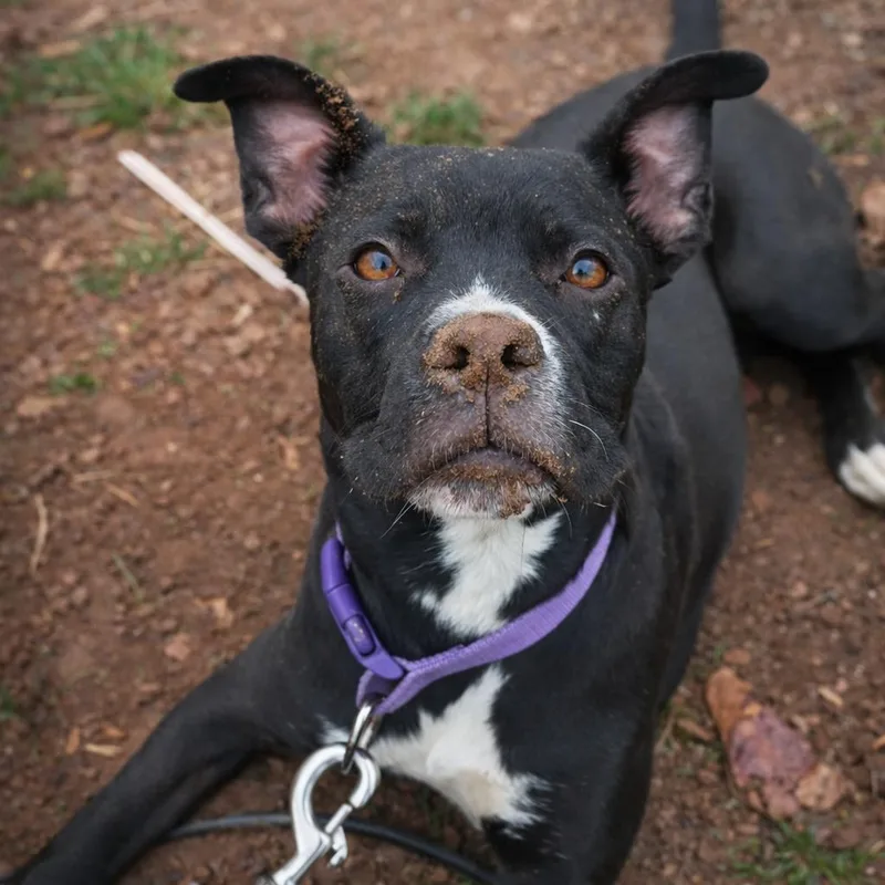 A young small-sized female Black Labrador Retriever dog named Bea for adoption in Rogersville, MO