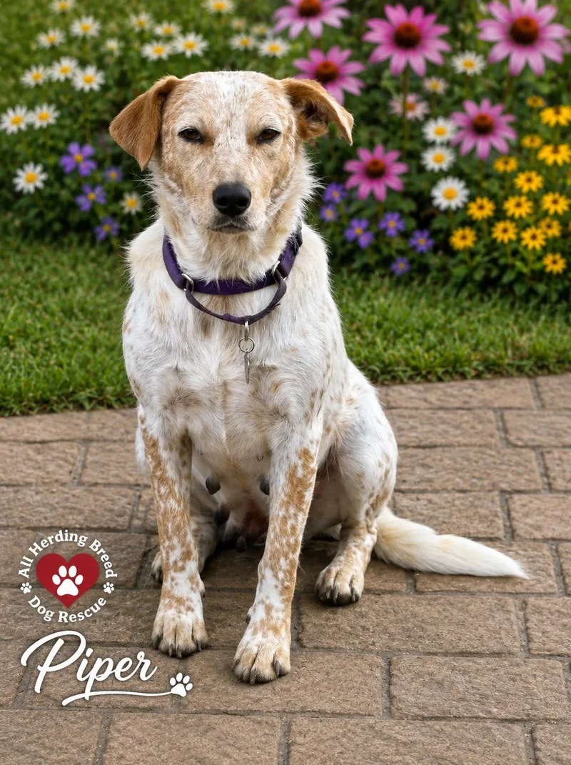 A young medium-sized female Red / Chestnut / Orange Cattle Dog dog named Piper for adoption in Joliet, IL