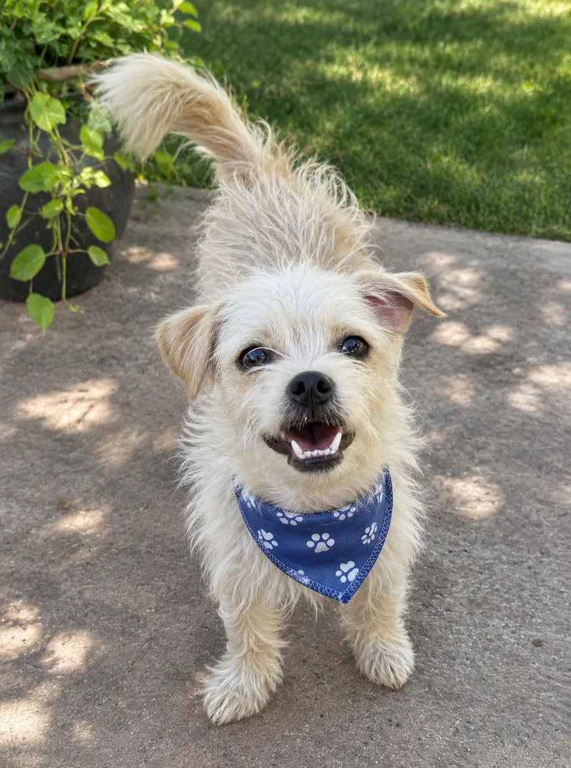 A young small-sized male White / Cream Maltese dog named Gomez for adoption in Phoenix, AZ