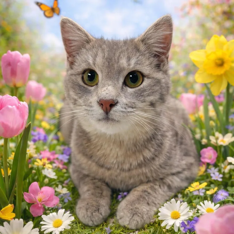 A young medium-sized female Gray / Blue / Silver Domestic Short Hair cat named Countess Clawdia for adoption in Morganton, NC