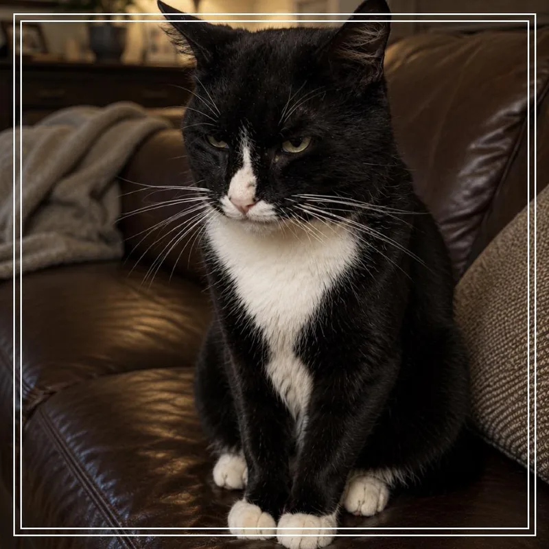 An adult small-sized male Black Domestic Short Hair cat named Bolle for adoption in Monroe, MI