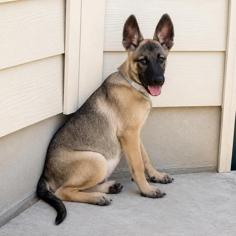 A baby large-sized male Black German Shepherd Dog dog named Rexx LLD for adoption in Austin, TX