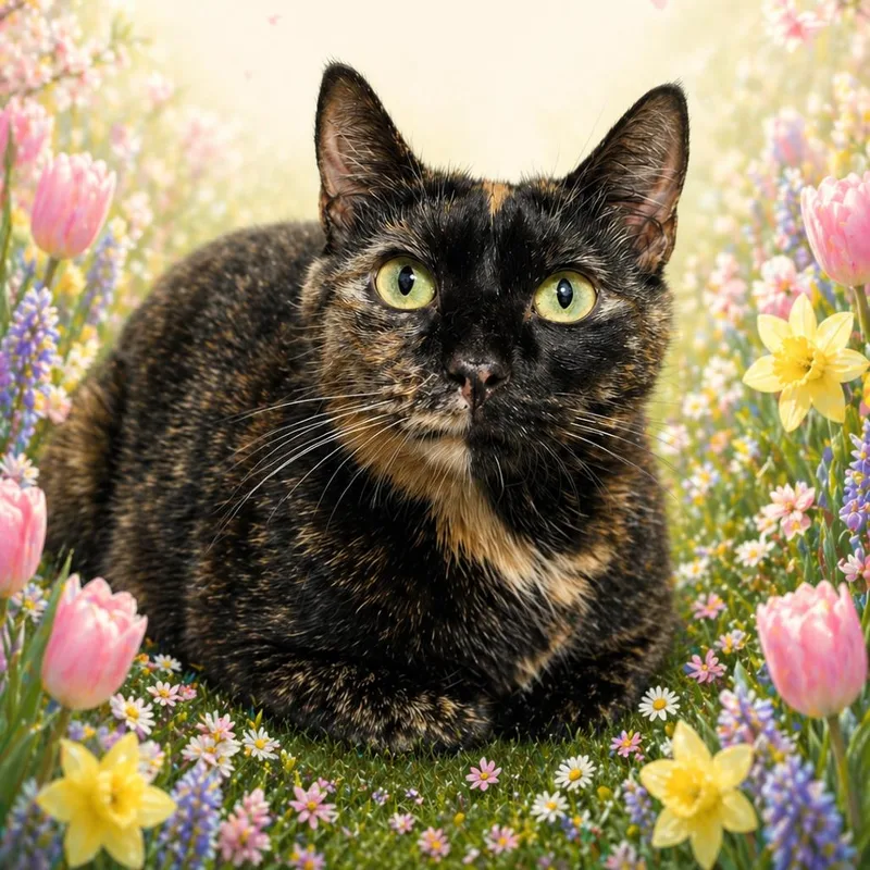 A young medium-sized female Black Domestic Short Hair cat named Misty for adoption in Walnut Cove, NC