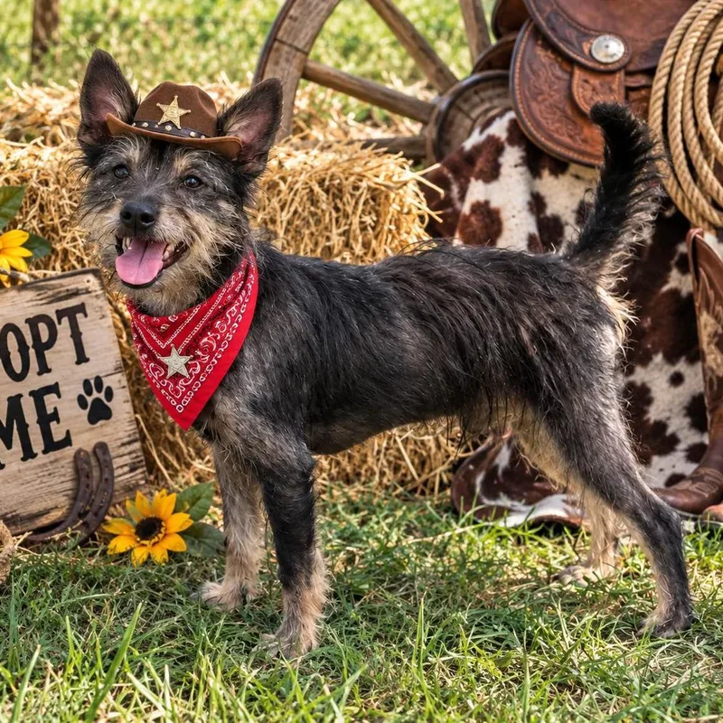 A young small-sized male Terrier dog named Bowen for adoption in Locust Fork, AL