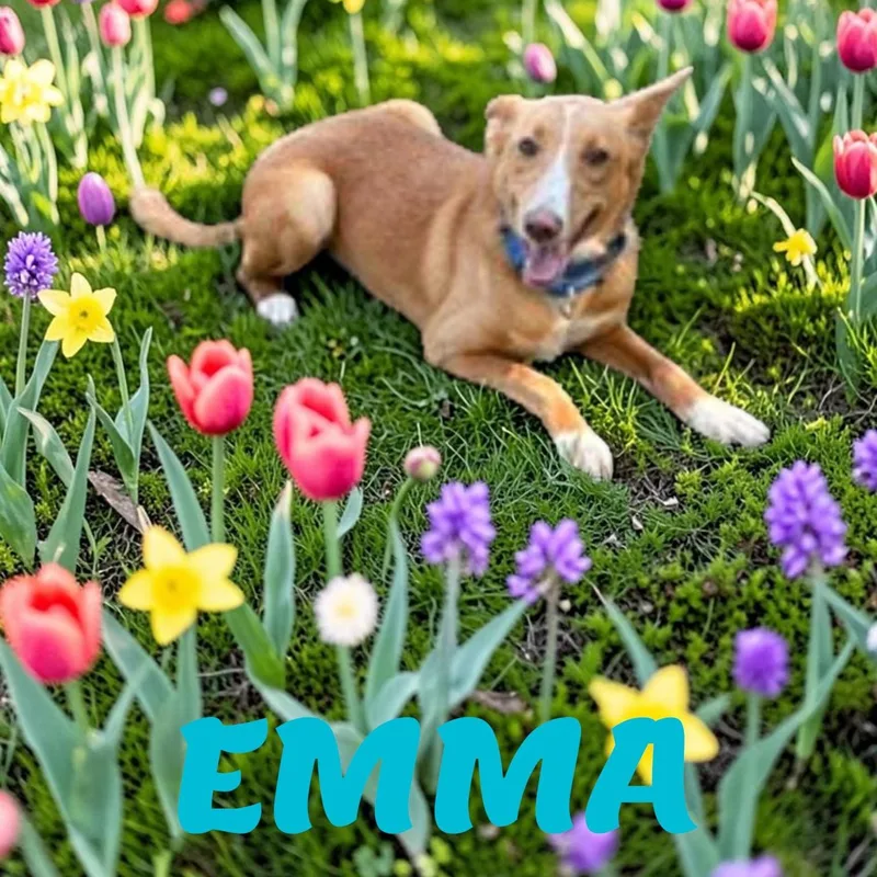 A young medium-sized female Portuguese Podengo dog named Emma for adoption in Brockton, MA