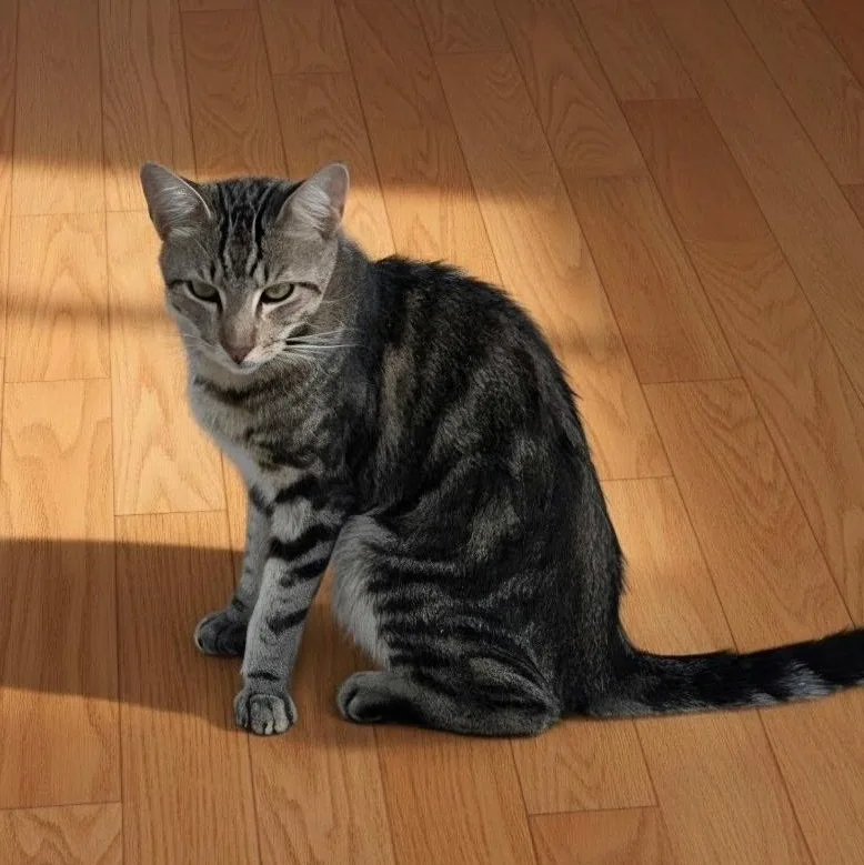 A baby medium-sized male Tabby (Gray / Blue / Silver) Domestic Short Hair cat named Max for adoption in Orange, CA