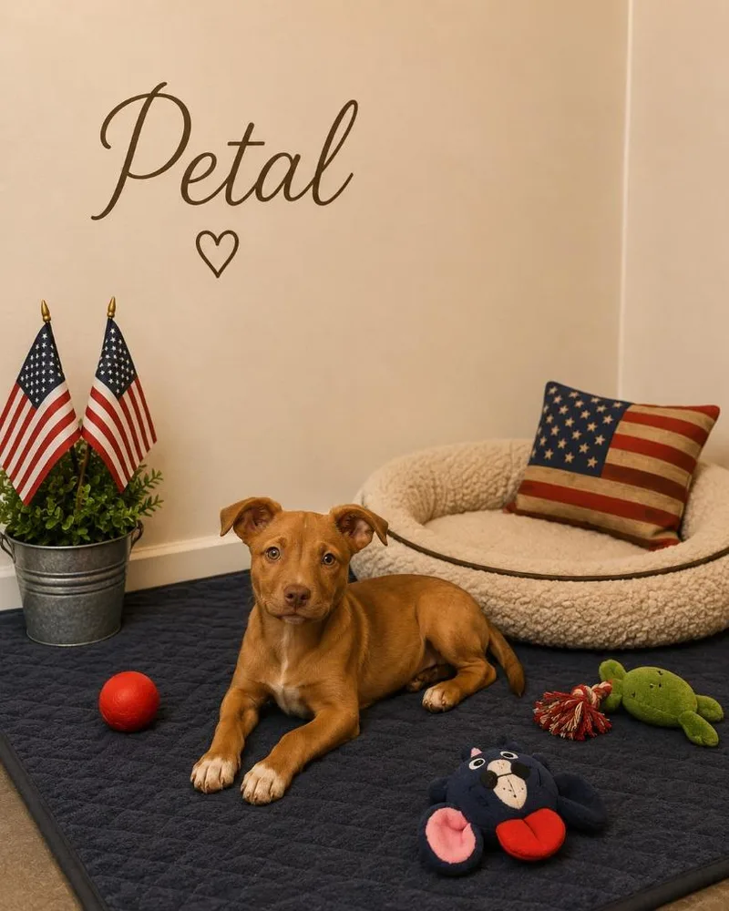 A baby small-sized female Mixed Breed dog named Petal for adoption in Centralia, IL