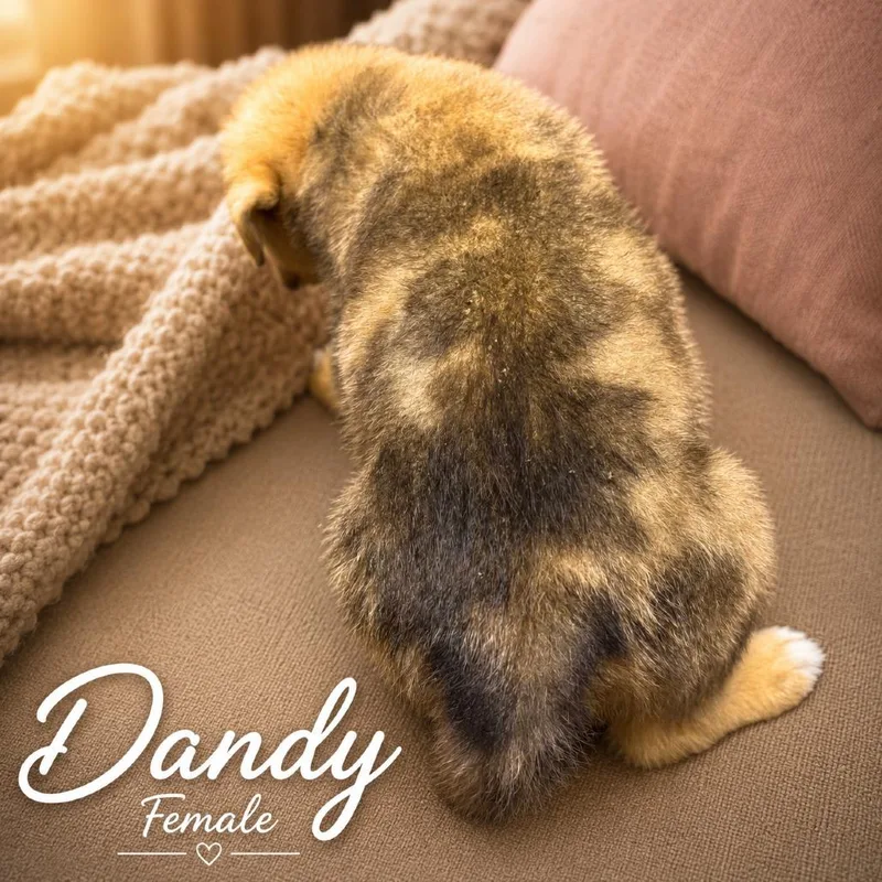 A baby medium-sized female Labrador Retriever dog named Dandy for adoption in Wadena, MN