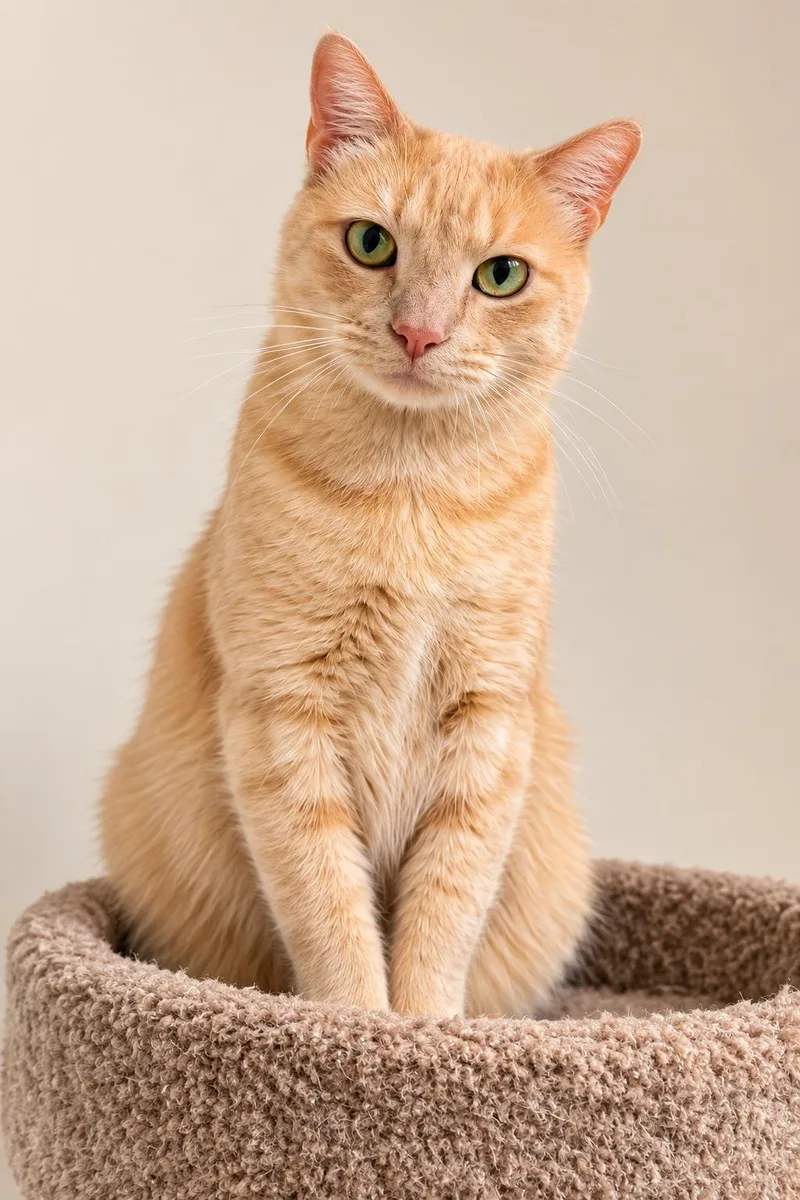 An adult medium-sized male Orange / Red Domestic Short Hair cat named Rudo for adoption in Fort Worth, TX