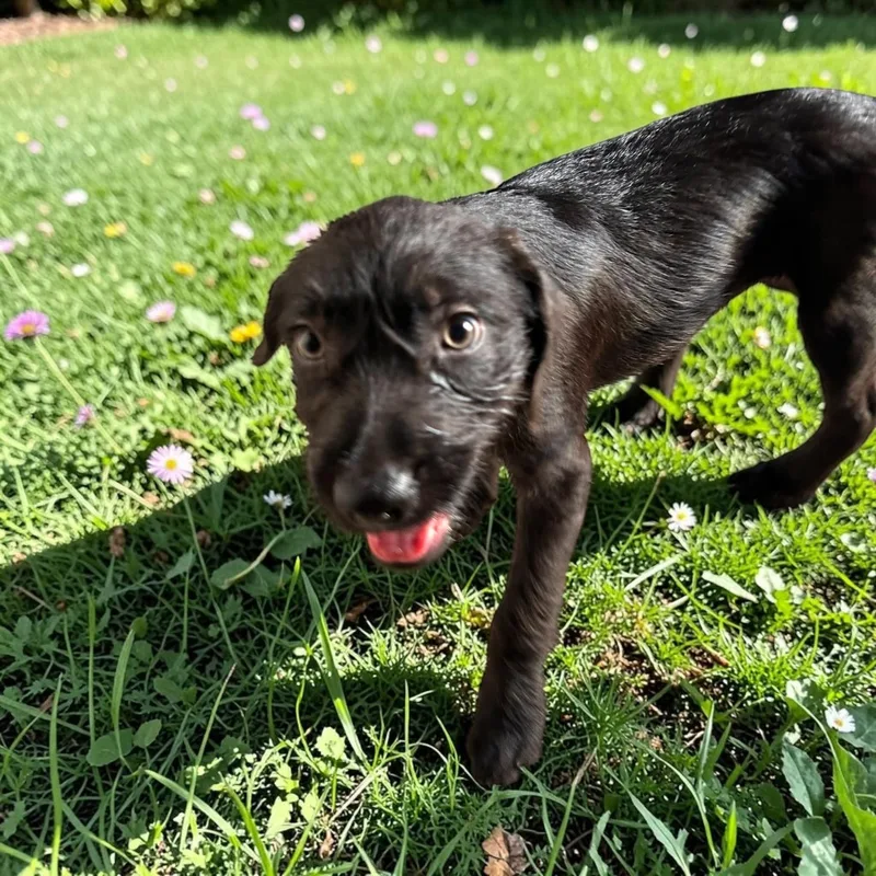 A baby medium-sized male Wirehaired Terrier dog named Murray for adoption in PLAINFIELD, CT