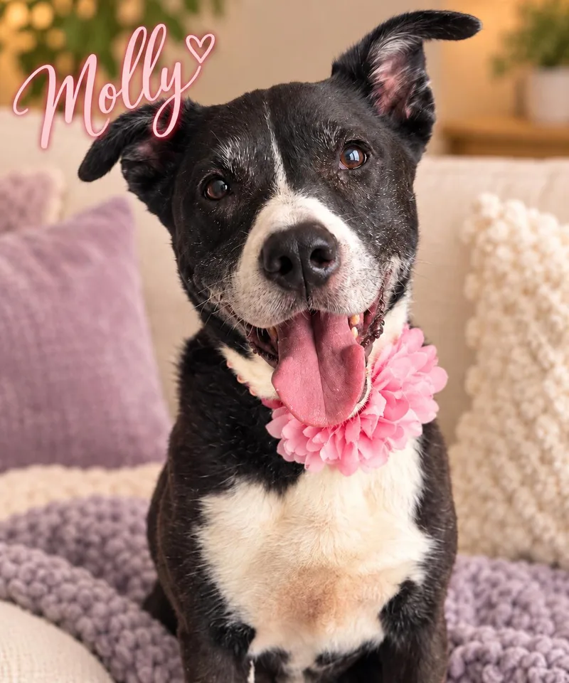 A senior medium-sized female Labrador Retriever dog named Molly the Sidekick for adoption in Menifee, CA