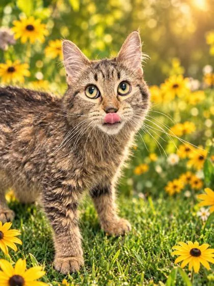 A baby small-sized female Domestic Medium Hair cat named Sunny for adoption in Cumming, GA