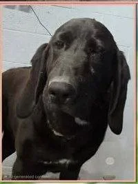 A young large-sized male Bloodhound dog named Kane for adoption in Newport, KY