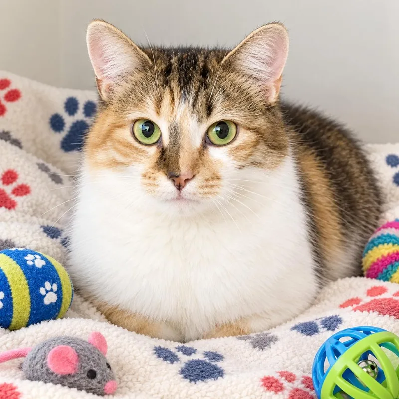 A young small-sized female White Domestic Long Hair cat named Autumn Joy for adoption in Hopkinton, MA