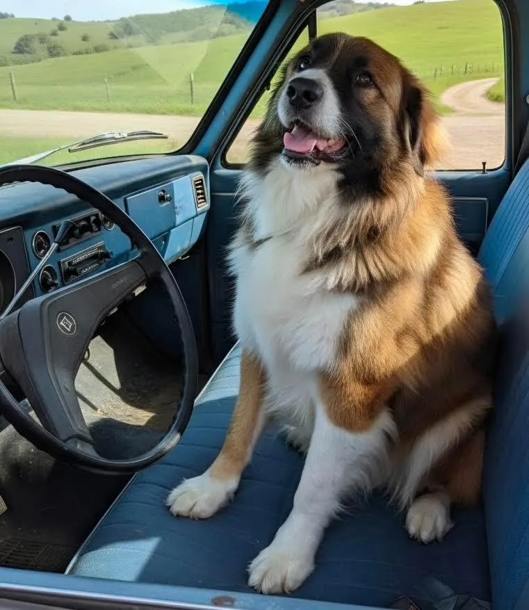 A young large-sized male Australian Shepherd dog named Louie for adoption in Crossville, TN