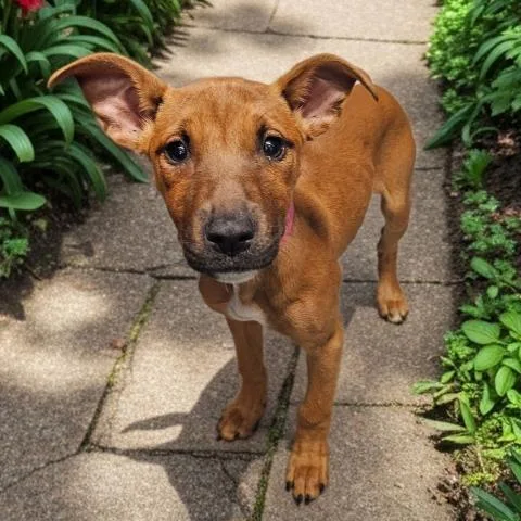 A baby small-sized female Pit Bull Terrier dog named Maple for adoption in Clinton Township, MI