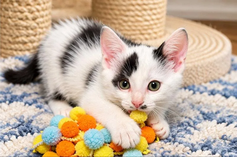 A young medium-sized male Black & White / Tuxedo Domestic Short Hair cat named Ranger for adoption in Knoxville, TN