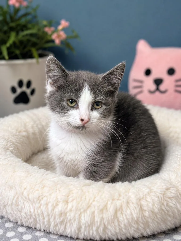 A baby small-sized female Domestic Short Hair cat named Doja Cat for adoption in East Ridge, TN