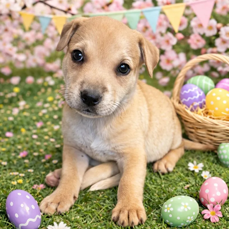 A baby small-sized female Yellow / Tan / Blond / Fawn Labrador Retriever dog named Joni Mitchell for adoption in San Antonio, TX