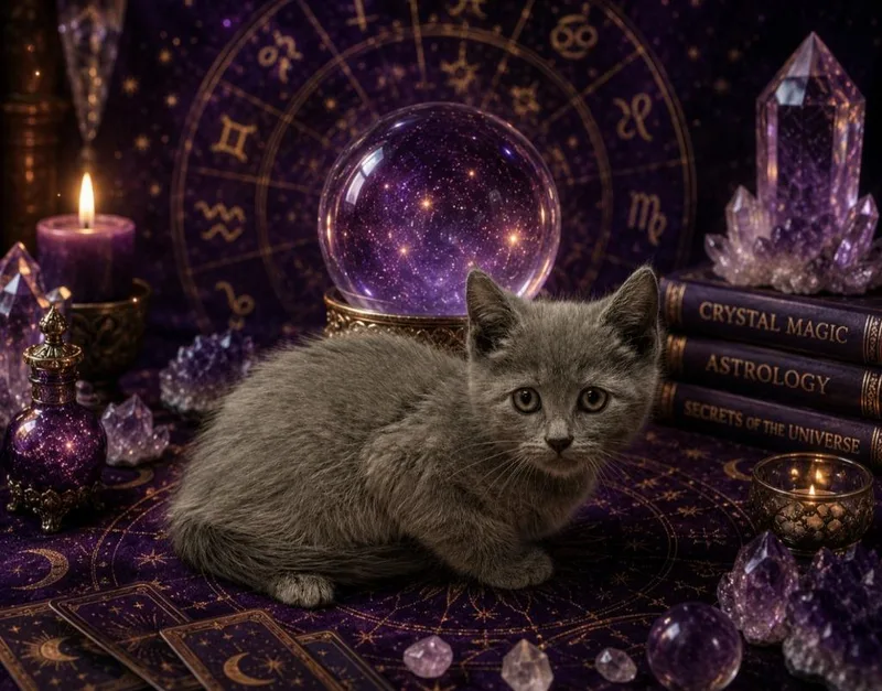 A baby small-sized male Domestic Short Hair cat named Scorpio for adoption in Washington Court House, OH