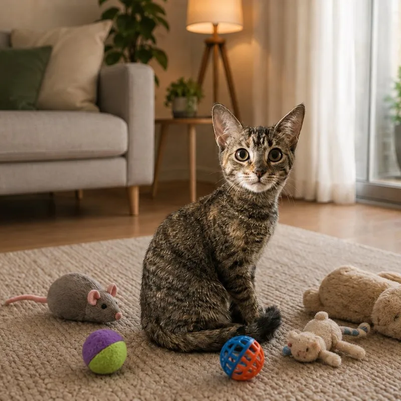 A baby small-sized female Torbie Domestic Short Hair cat named Ranya for adoption in Boston, MA