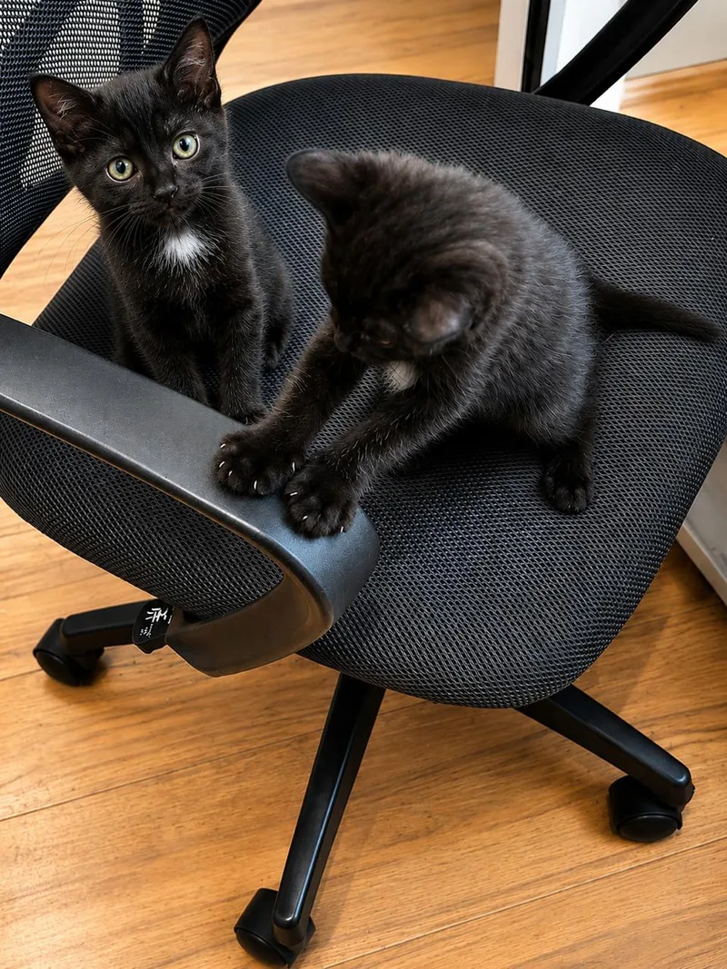A baby medium-sized female Black & White / Tuxedo Tuxedo cat named Dibble for adoption in Los Angeles, CA
