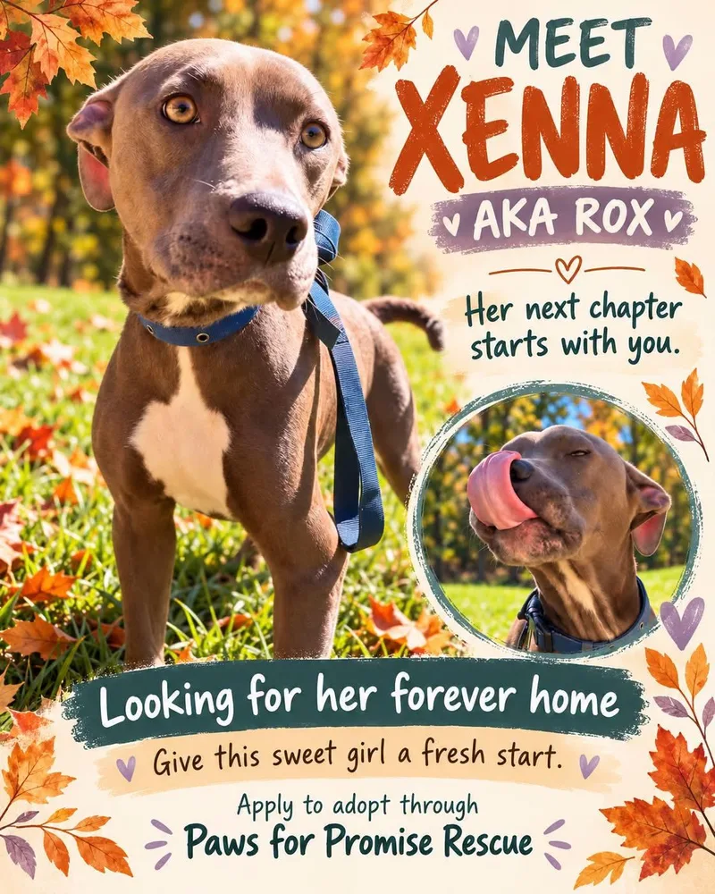 A young medium-sized female Gray / Blue / Silver Pit Bull Terrier dog named Xenna for adoption in Hico, WV