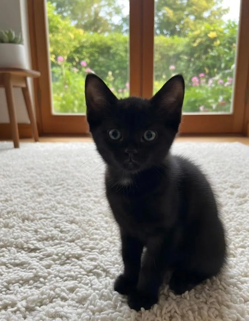 A baby medium-sized male Domestic Short Hair cat named Cyborg for adoption in Tampa, FL