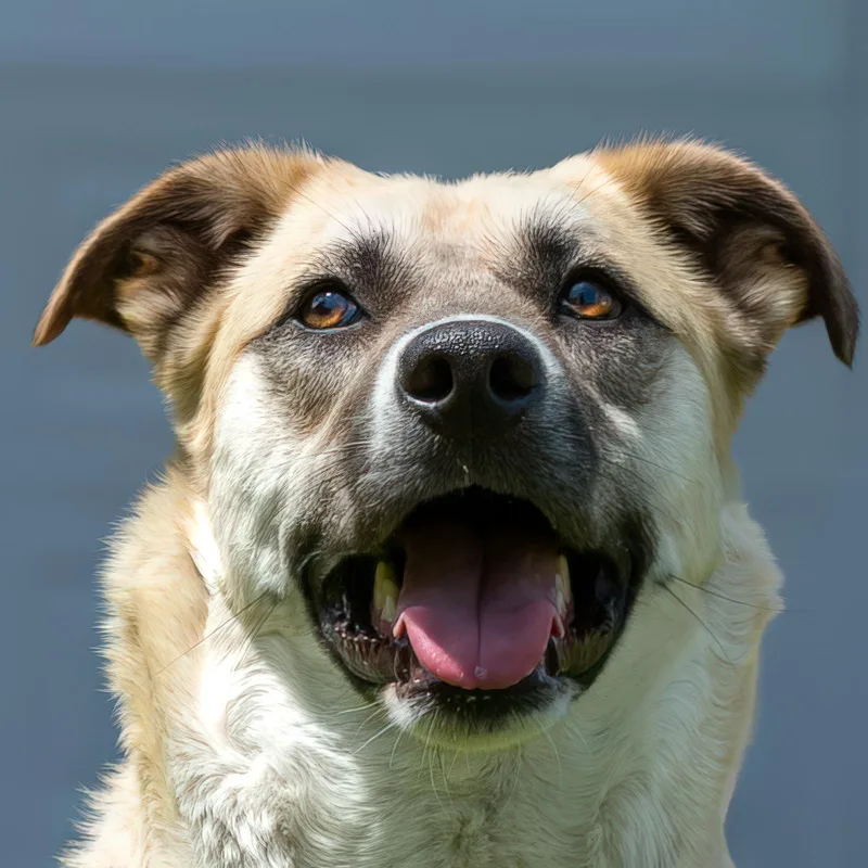 An adult medium-sized female Brown / Chocolate Shepherd dog named Shasta Daisy for adoption in Tomball, TX