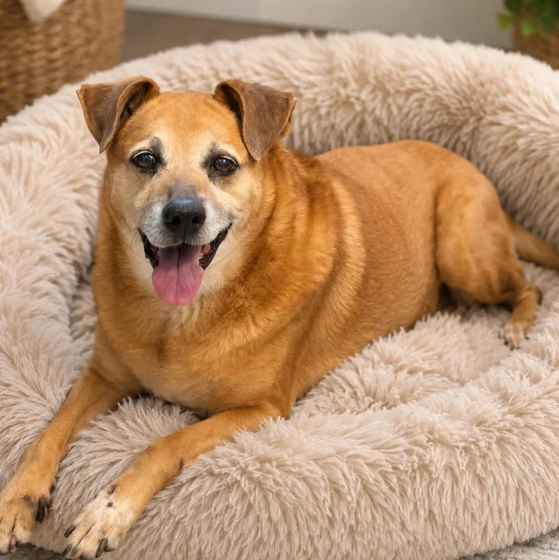 A senior medium-sized male Terrier dog named Buddy for adoption in Magnolia, TX