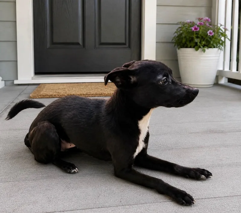 A young medium-sized male Black Terrier dog named Titan for adoption in Oceanside, CA