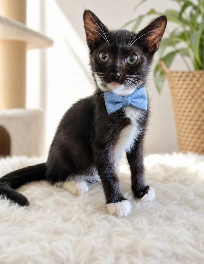 A baby small-sized male Domestic Short Hair cat named Max for adoption in Houston, TX