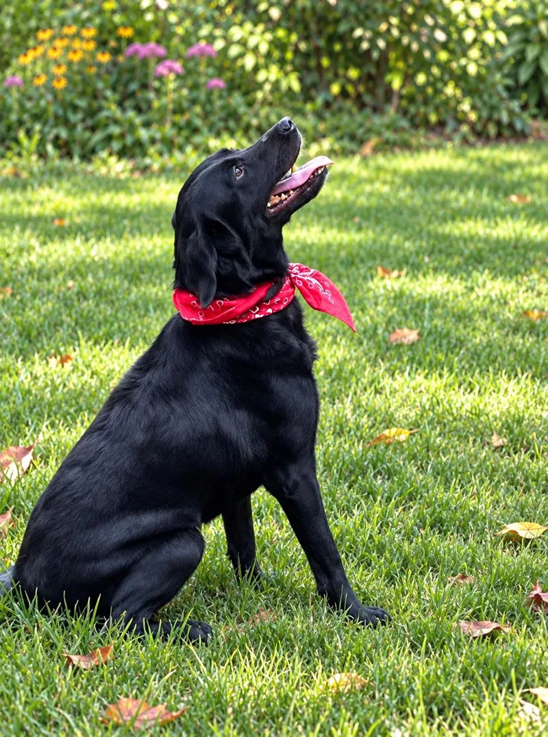 An adult medium-sized female Black Labrador Retriever dog named Frannie for adoption in Willington, CT