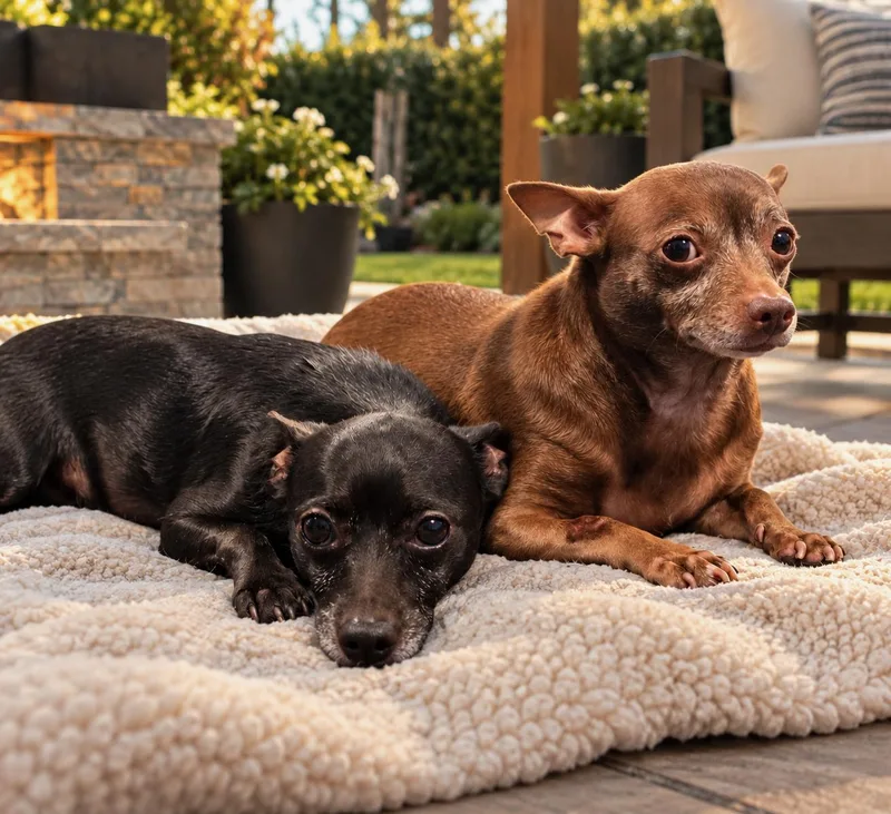 A senior small-sized female Chihuahua dog named Coal and Coco for adoption in Orange, CA