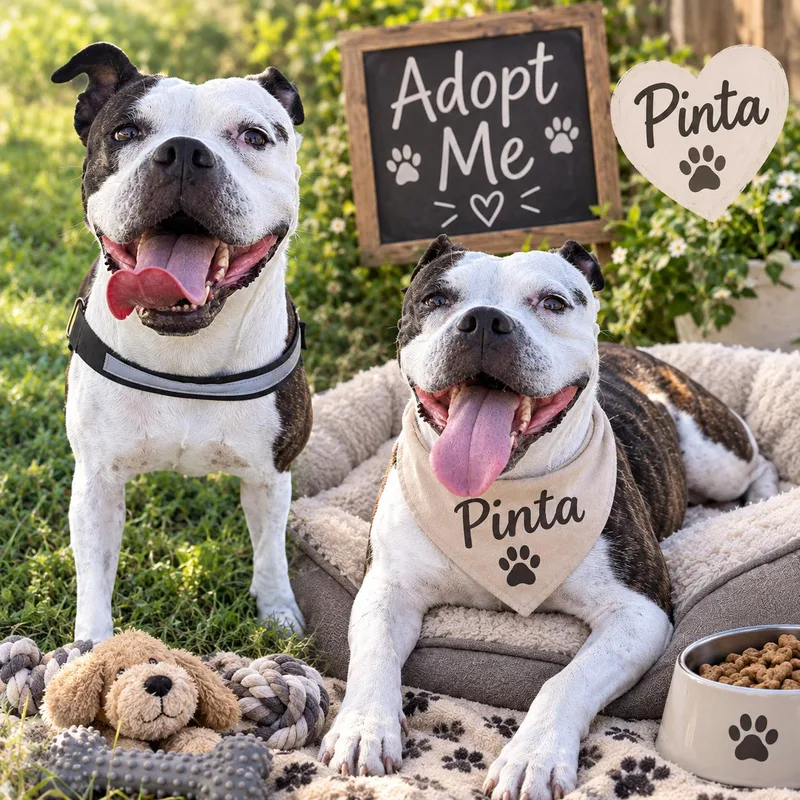 An adult large-sized female Pit Bull Terrier dog named Pinta for adoption in Queen Creek, AZ