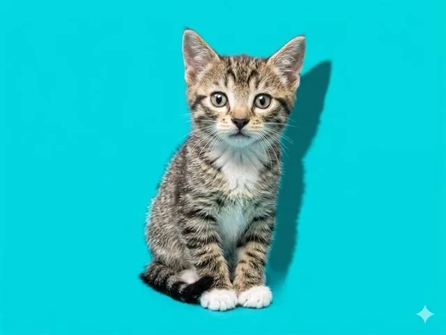 A baby small-sized female Domestic Short Hair cat named Jay Bee for adoption in Jacksonville, FL