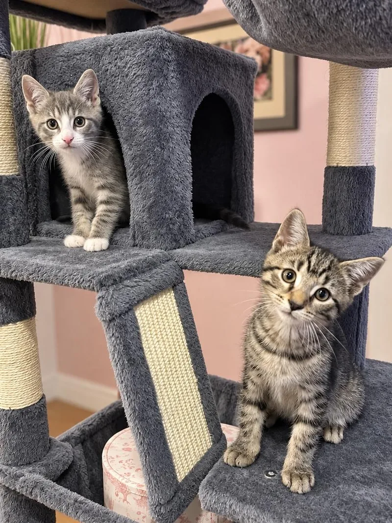 A baby medium-sized male Domestic Short Hair cat named Lewis & Clark for adoption in Lemoyne, PA