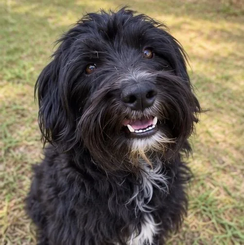 An adult small-sized male Black Standard Poodle dog named Blackie for adoption in Foley, AL