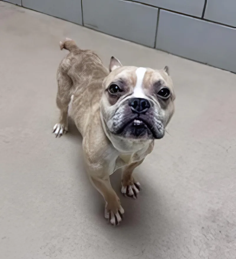 An adult small-sized male Yellow / Tan / Blond / Fawn Mixed Breed dog named Shuffle for adoption in Nashville, TN