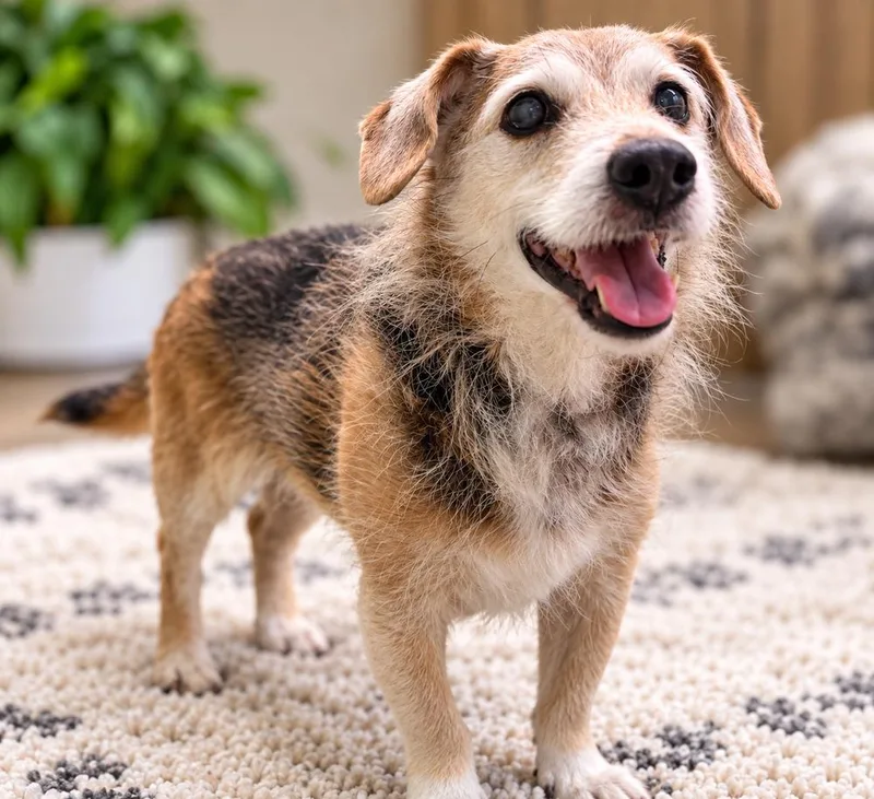 A senior small-sized male Brown / Chocolate Mixed Breed dog named Rusty for adoption in Mooresville, NC