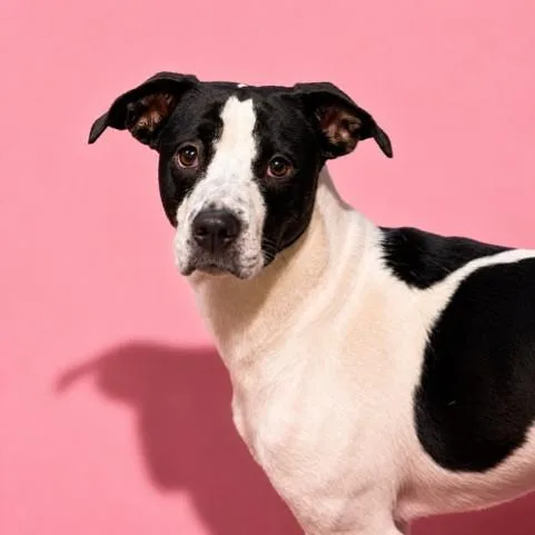 A young medium-sized female Mixed Breed dog named Clarabelle Cow for adoption in Jacksonville, FL