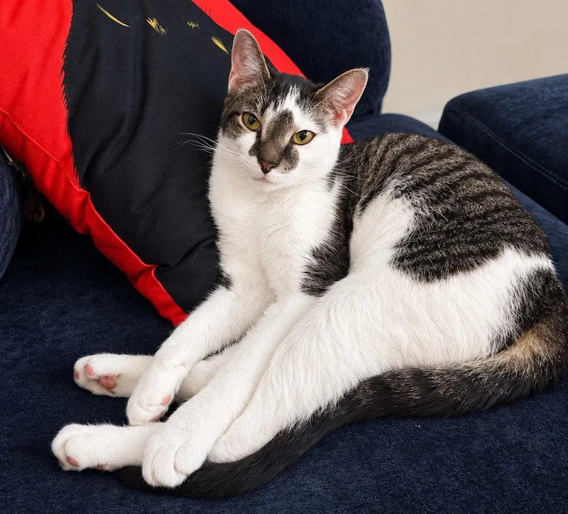 A young medium-sized female Domestic Short Hair cat named Fish years AVA for adoption in Sterling, MA