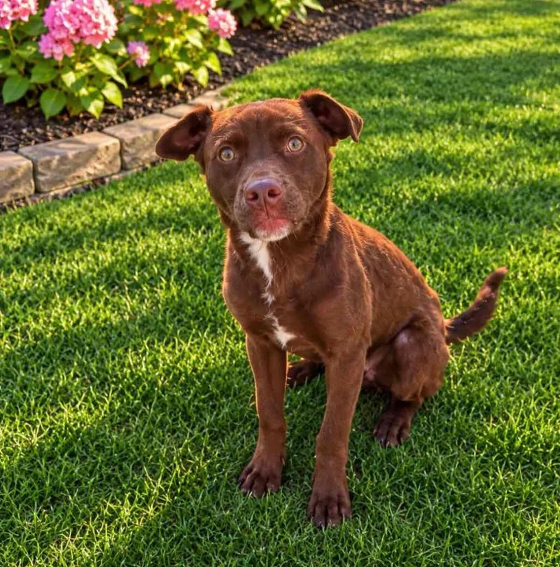 A young small-sized male Chocolate Labrador Retriever dog named Hershey for adoption in Lagrange, IN