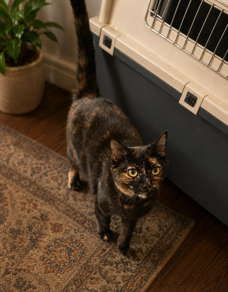 A young medium-sized female Tortoiseshell Domestic Short Hair cat named Winifred for adoption in Phoenix, AZ
