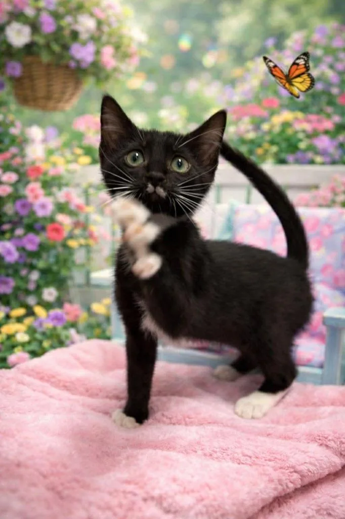 A baby small-sized male Domestic Short Hair cat named Gilligan for adoption in East Ridge, TN